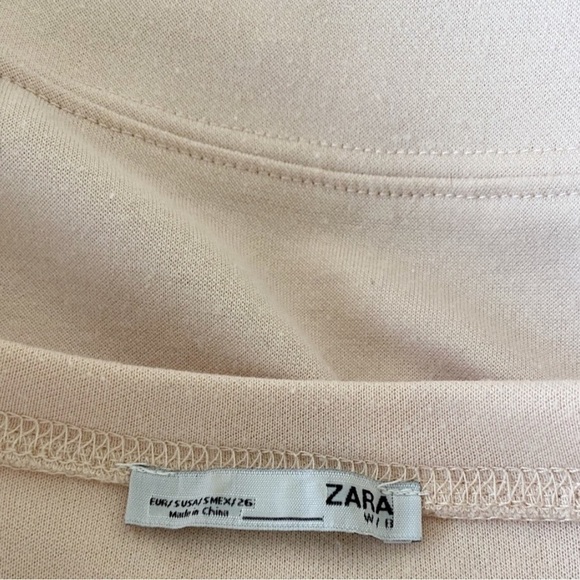 ZARA Faux Fur Sweater with Bell Sleeves in Light Pink SZ S - Picture 5 of 5